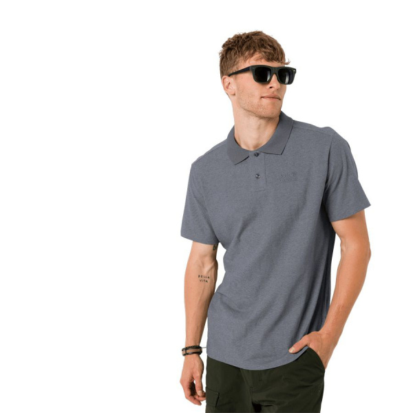 Поло Pique Polo (pebble grey; Мужской; M)